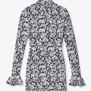 Long Sleeve Floral Midi Dress GORGEOUS